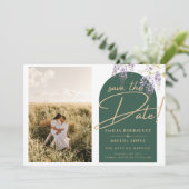 Invitation Budget PHOTO Wisteria Mariage Dave Dates (Debout devant)