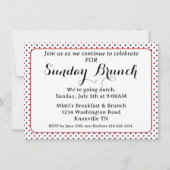 Invitation Budget pour Brunch du Dimanche 250 Ans (Devant)
