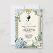 Invitation Budget purple Florals Bridgerton Bridal Shower (Devant)