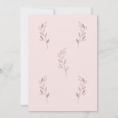 Invitation Budget remarquable de corail géométrique (Dos)