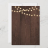 Invitation Budget Rien De Fancy Just Love Chaîne Lumières (Dos)