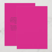 Invitation BUDGET ROSE CLAIR Moderne Mariage Core (Devant / Derrière)
