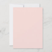 Invitation Budget rose élégant Baby shower botanique floral (Dos)