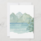 Invitation Budget Rustic Mountains Aventure Anniversaire (Dos)