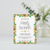 Invitation Budget Rustique Tournesols Famille Réunion Invitat (Debout devant)
