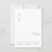 Invitation Budget Simple Elegant Minimalist Photo Wedding (Dos)