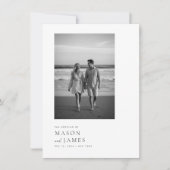 Invitation Budget Simple élégant QR Code Mariage photo (Devant)