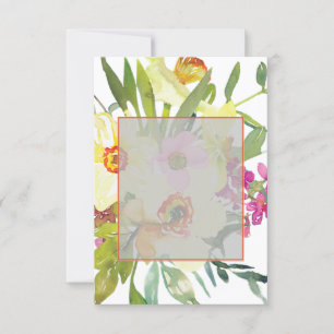 Invitation Budget simple Élégants jonquilles mariage 