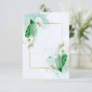 Invitation Budget vide Élégant mariage lys calla 