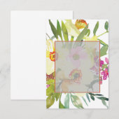 Invitation Budget vierge Elégant mariage jonquilles (Devant / Derrière)