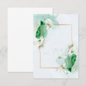 Invitation Budget vierge Élégants lys calla mariage  (Devant / Derrière)