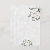 Invitation Budget vierge Fleurs aquarelles mariage Invi (Devant / Derrière)