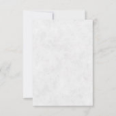 Invitation Budget vierge Fleurs aquarelles mariage ivoire  (Dos)