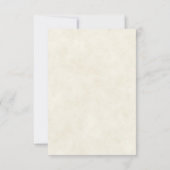 Invitation Budget vierge Fleurs de mariage pastel joli  (Dos)