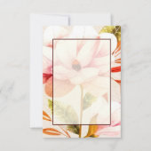 Invitation Budget vierge Fleurs roses mariage (Devant)