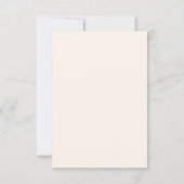Invitation Budget vierge Fleurs roses mariage (Dos)