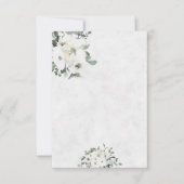 Invitation Budget vierge floral aquarelle mariage (Devant)