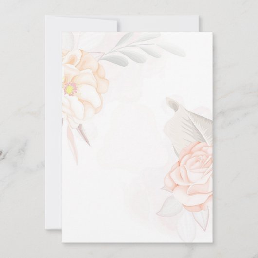 Invitation Budget vierge Mariage rose vierge (Devant)