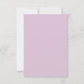 Invitation Budget vierge mariage tulipes violettes  (Dos)
