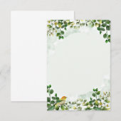 Invitation Budget vierge mariage verdure d'eucalyptus (Devant / Derrière)