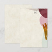 Invitation Budget vierge peinture de mariage de style moderne (Devant / Derrière)