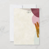 Invitation Budget vierge Peinture de style moderne mariage  (Devant)