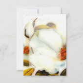Invitation Budget vierge Roses blanches mariage (Devant)
