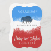 Invitation Buffalo Bills Enregistrer la date (Devant / Derrière)