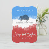 Invitation Buffalo Bills Enregistrer la date (Debout devant)