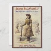 Invitation Buffalo Bill's Wild West Show avec Annie Oakley (Devant)