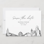 Invitation Buffalo NY Wedding Save the Date Modern (Devant)