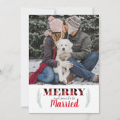 Invitation Buffalo Plaid Joyeux Noël Photo Enregistrer la dat (Devant)