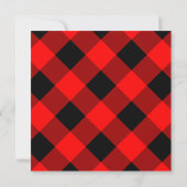 Invitation Buffalo Plaid Red and Black Christmas Party (Dos)