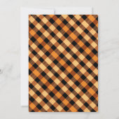 Invitation Buffalo Plaid Thanksgiving Dîner (Dos)