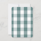 Invitation Buffalo Turquoise moderne Vérifier l'invitation de (Dos)