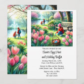 Invitation Buffet de Pâques et chasse aux œufs de vacances (Devant / Derrière)