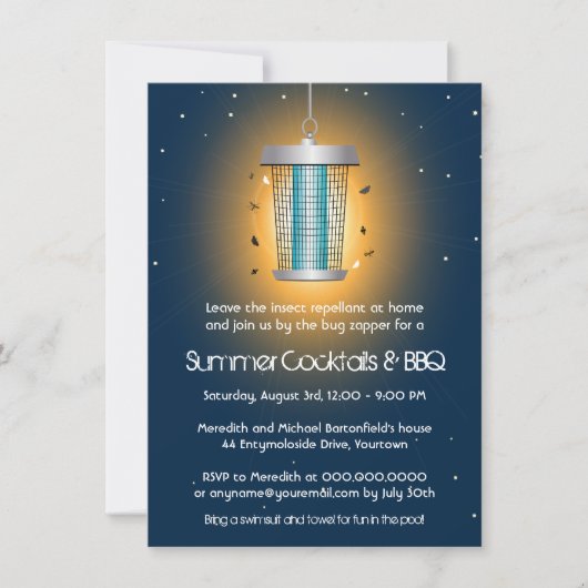 Invitation Bug Zapper (Devant)