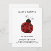 Invitation Buggez-vous de nouveau ・ Ladybug (Devant / Derrière)