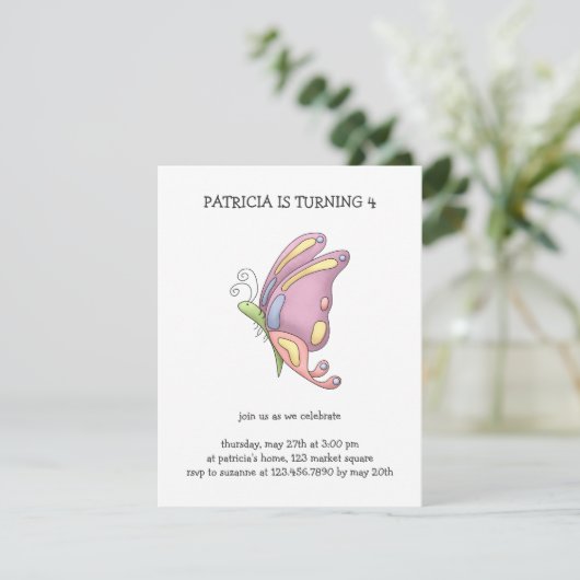 Invitation Buggez-vous ・ Papillon (Debout devant)