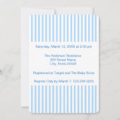 Invitation Buggy Carriage C'est un garçon Baby shower Invitat (Dos)