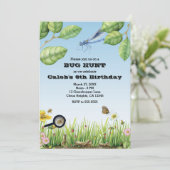 Invitation Bugs! Chasse aux insectes fête d'anniversaire en p (Debout devant)