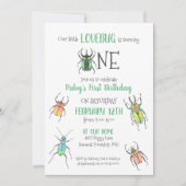 Invitation Bugs d'Amour d'Anniversaire (Devant)