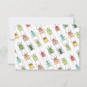 Invitation Bugs et baisers XOXO Saint Valentin (Dos)