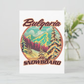 Invitation Bulgarie pour faire du snowboard (Debout devant)