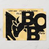 Invitation BULL BBQ (Devant / Derrière)