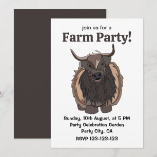 Invitation Bull Cattle