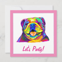 Bulldog dans les couleurs