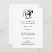 Invitation Bulldog Dog (Devant / Derrière)