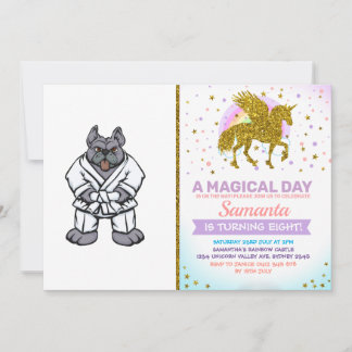 Invitation Bulldog jiu jitsu | choisir la couleur de l'arrièr