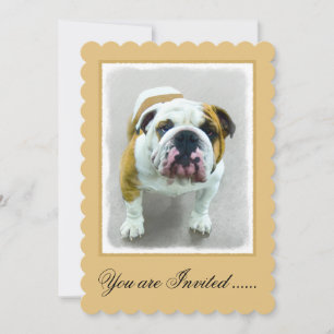 Invitation Bulldog Painting - Joli art original chien